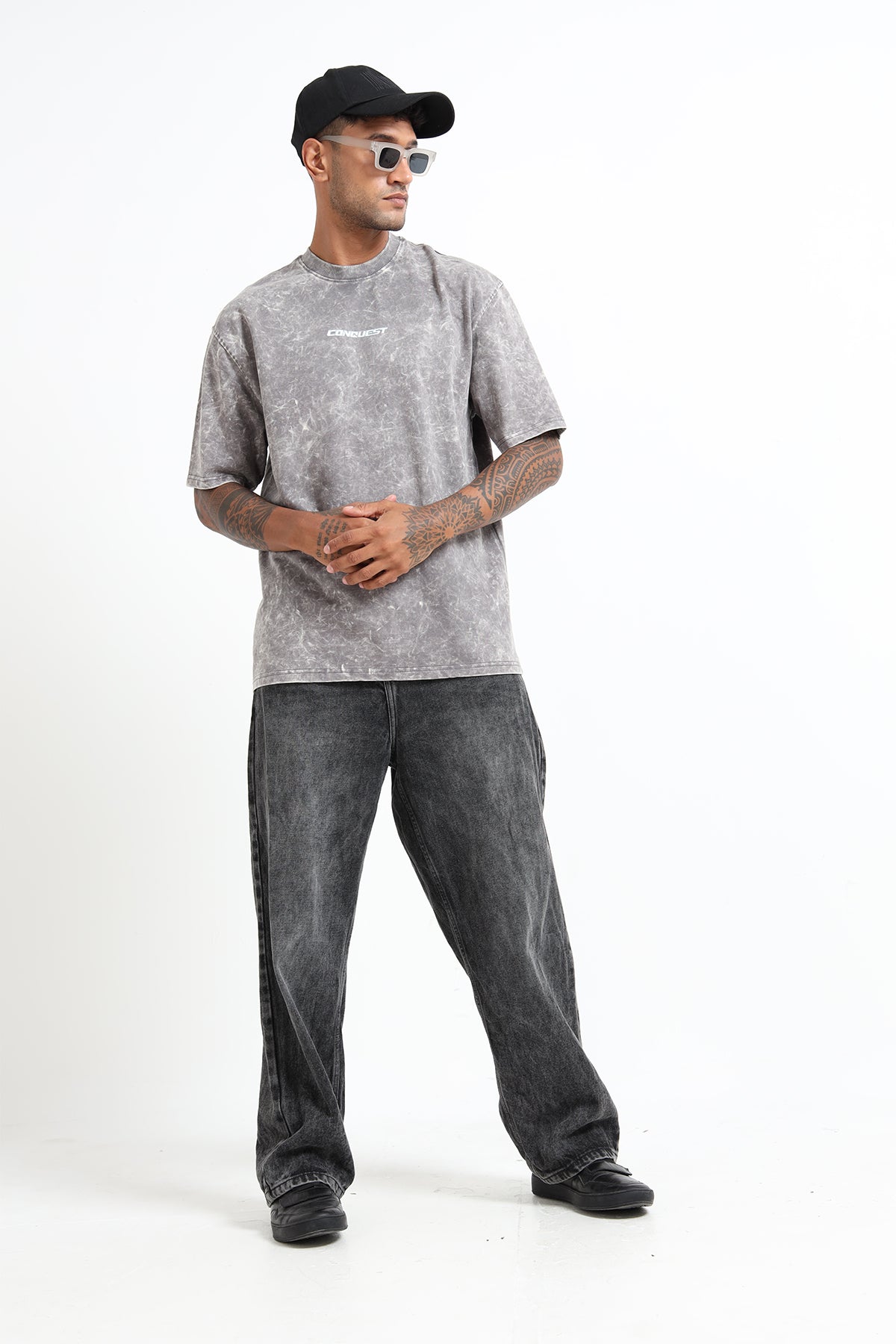 Grey Acid Wash T-shirt