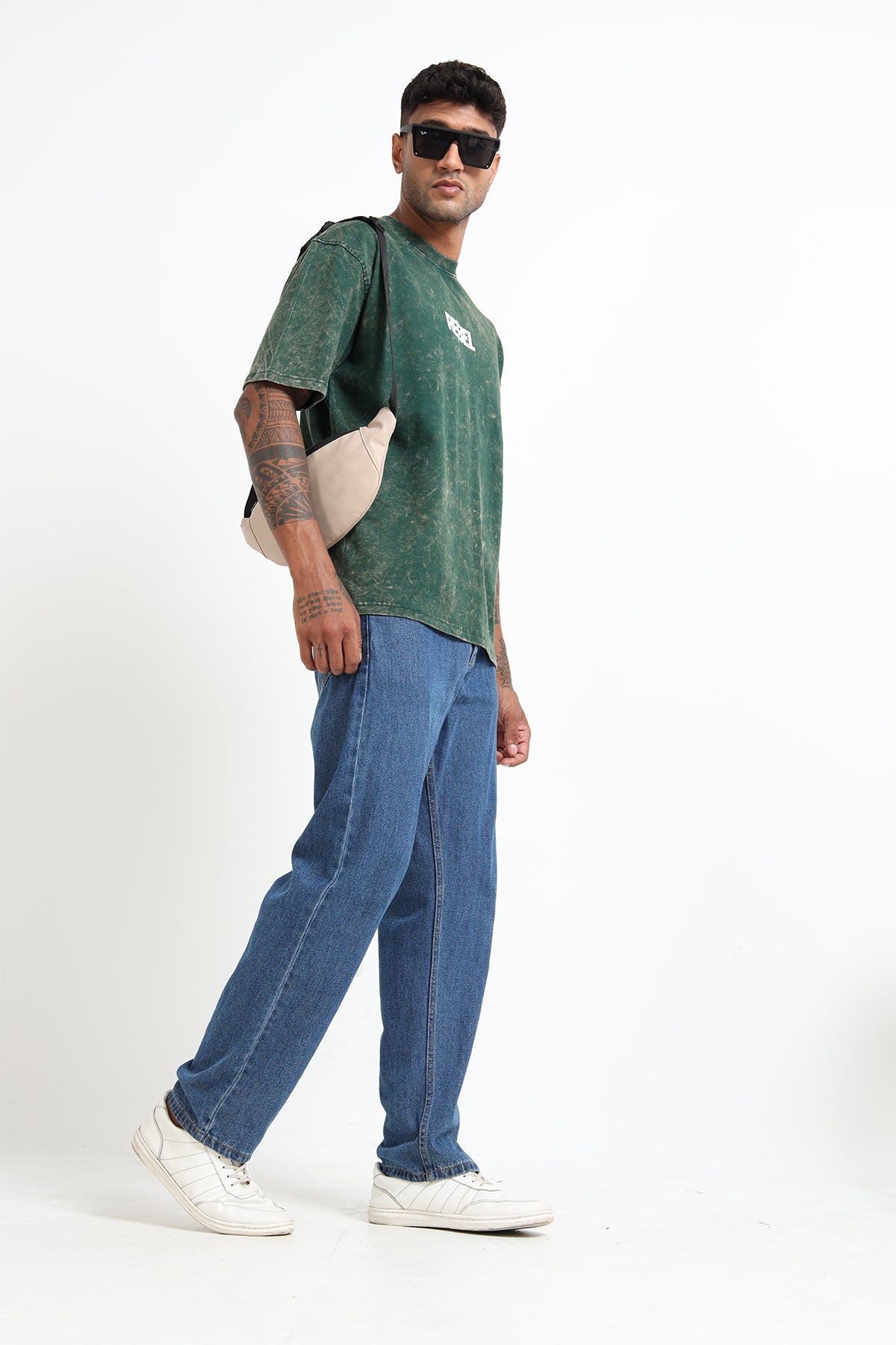 Forest Green Acid Wash T-Shirt