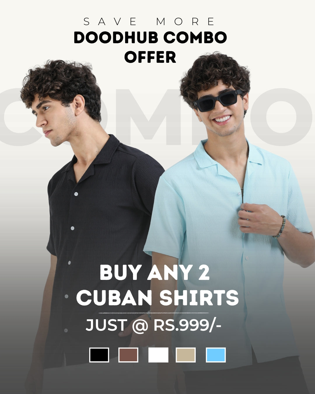 BUY 2 CUBAN SHIRT @ Rs.999/-