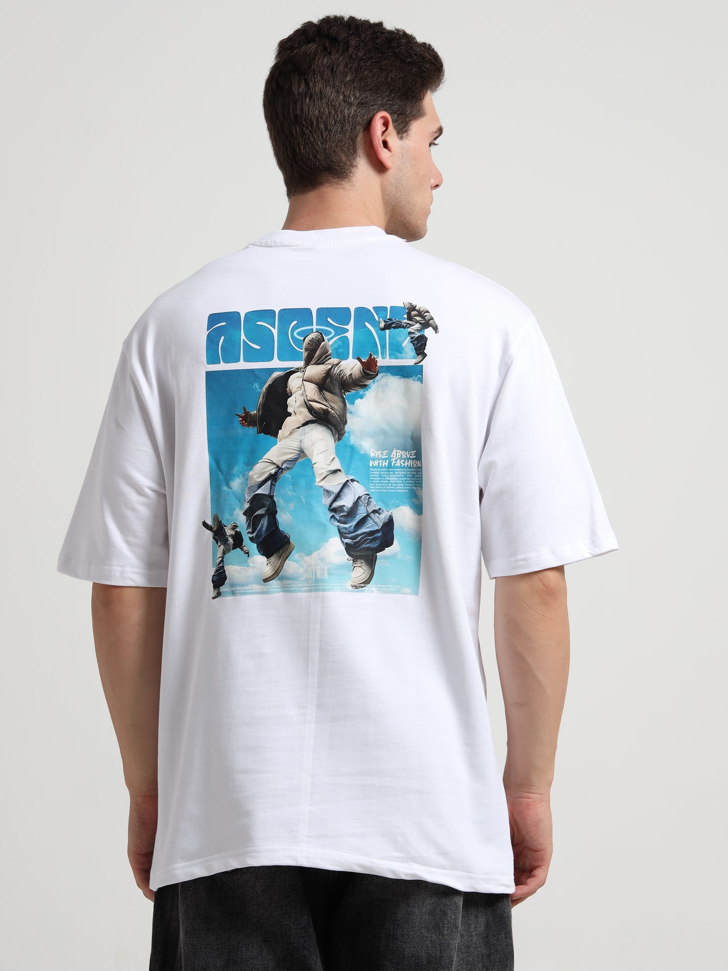 Ascend White Oversized T-Shirt