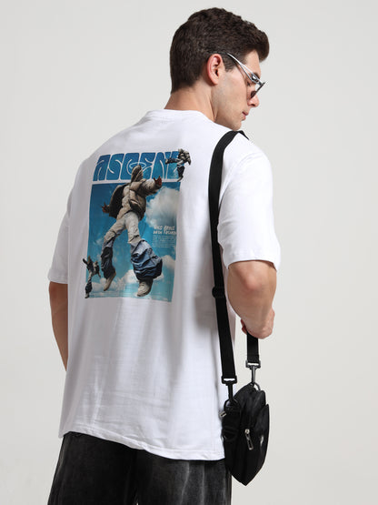 Ascend White Oversized T-Shirt