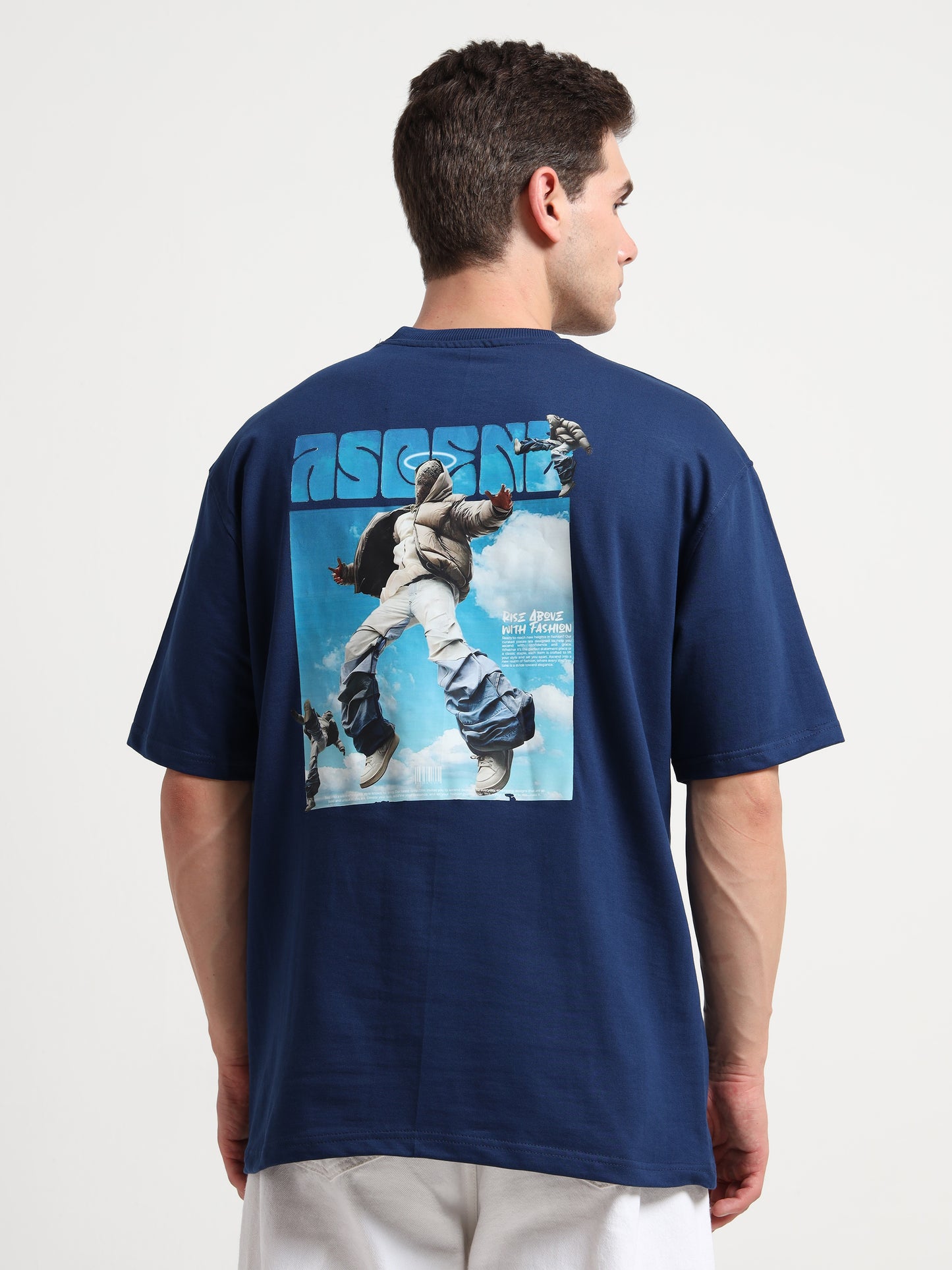 Ascend Blue Oversized T-Shirt