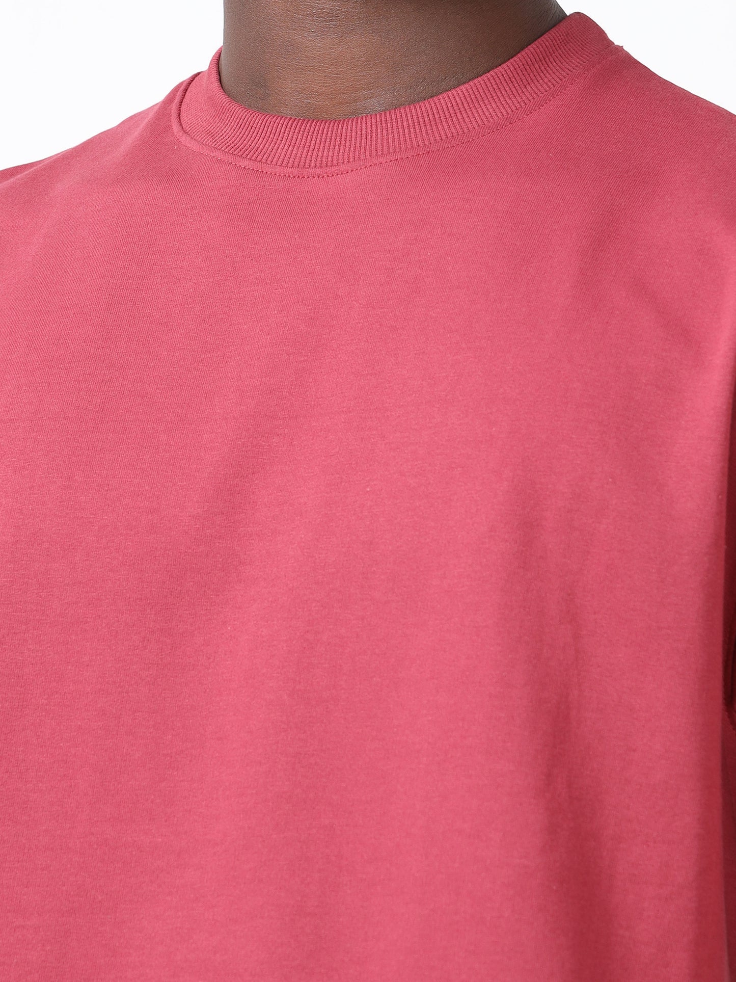 Burgandy Oversized Cotton T-Shirt