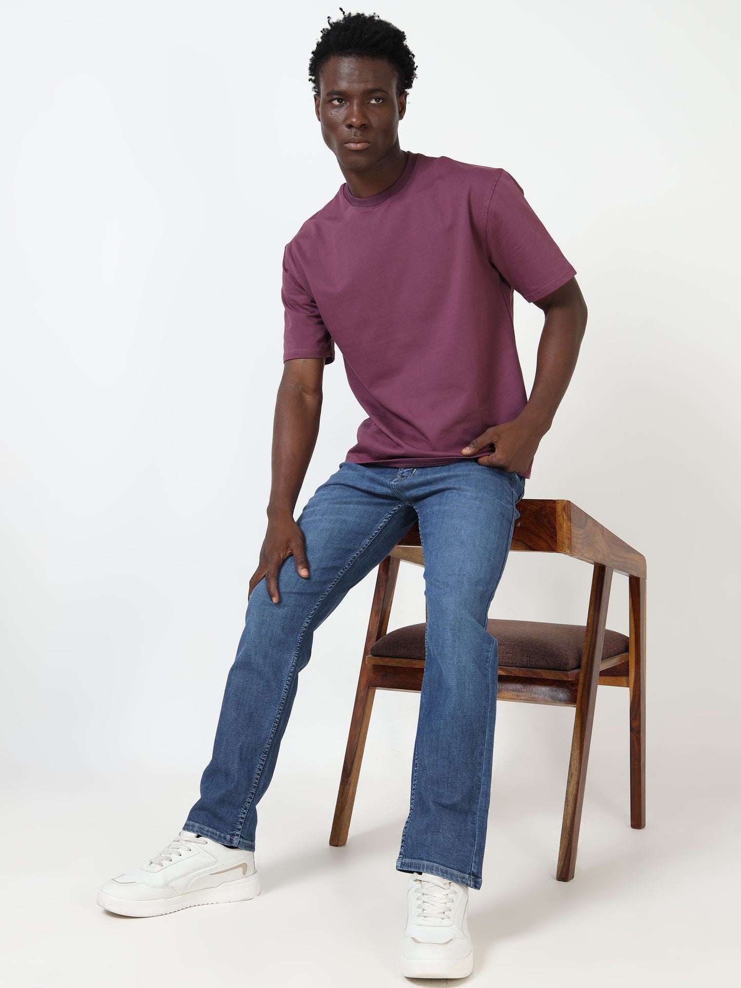 Dark Dusk Oversized Cotton T-Shirt