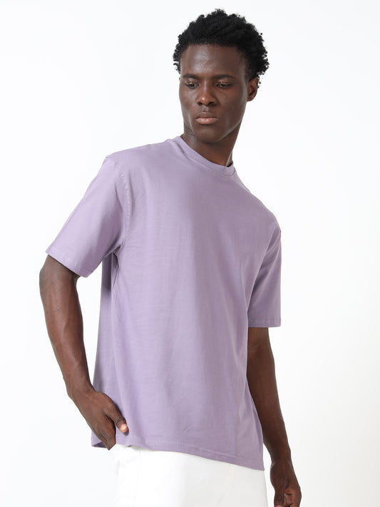 Lavender Oversized Cotton T-Shirt
