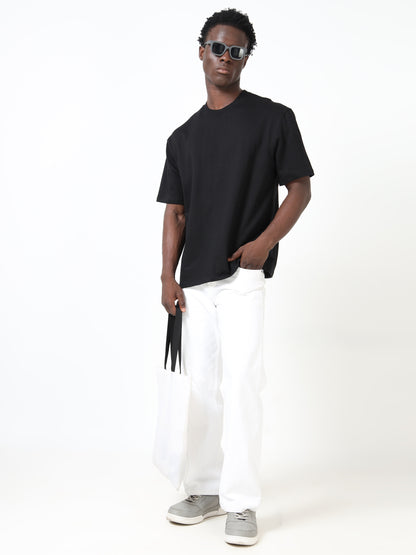 Black Oversized Cotton T-Shirt