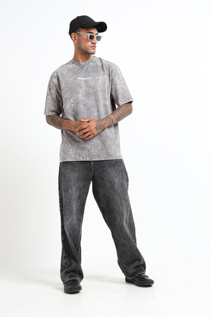 Grey Acid Wash T-shirt