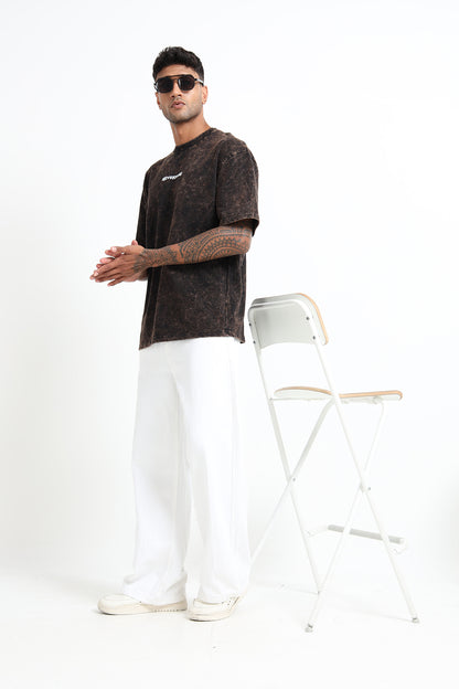 Black Acid Washed T- Shirt