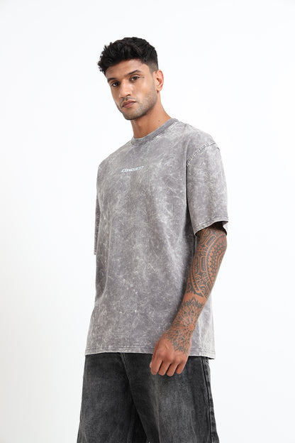 Grey Acid Wash T-shirt