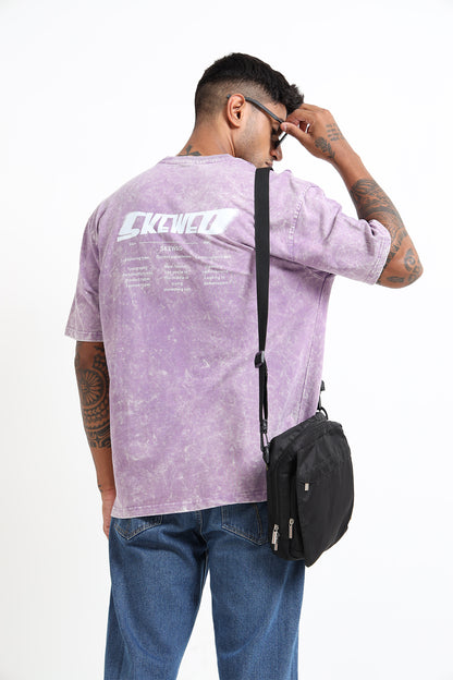 Lilac Acid Washed T-shirt