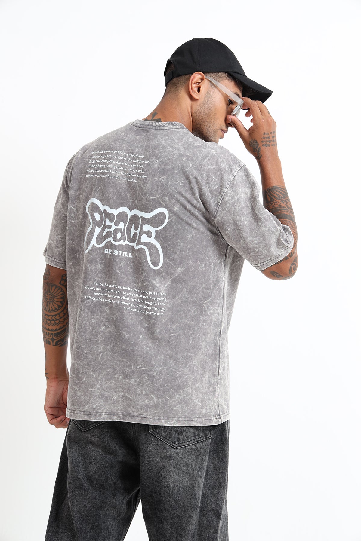 Grey Acid Wash T-shirt