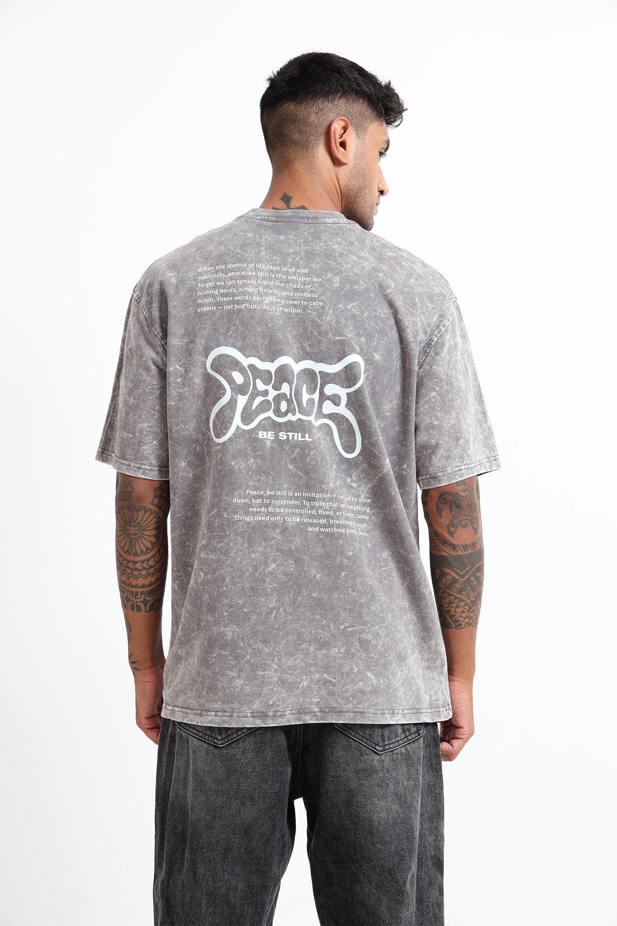 Grey Acid Wash T-shirt