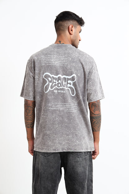 Grey Acid Wash T-shirt